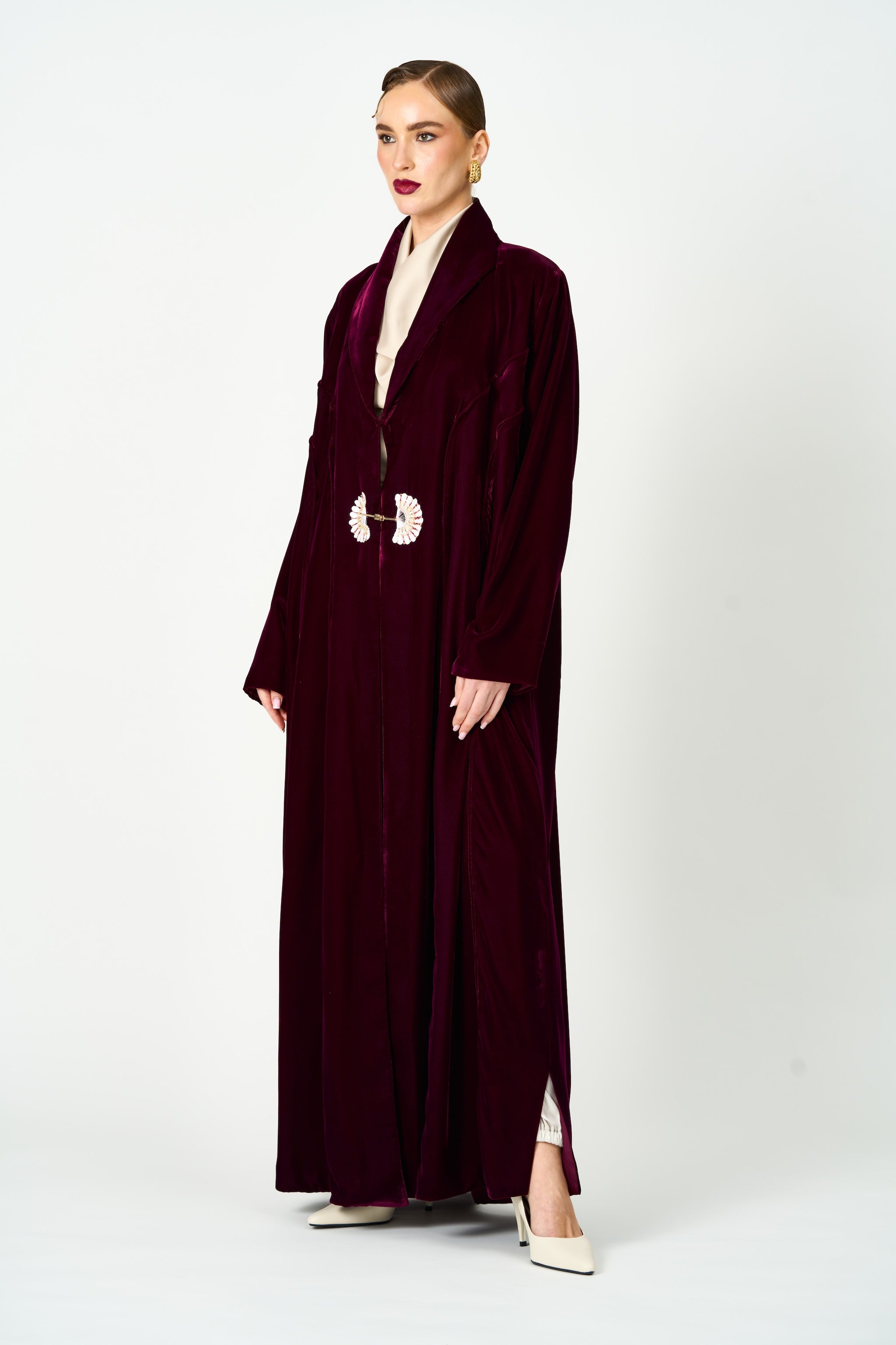 Maroon Abaya